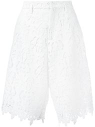lace knee-length shorts Nº21