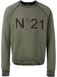 свитер с принтом-логотипом Nº21