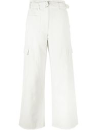 twill oversized cargo trousers Helmut Lang
