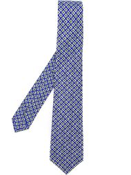 галстук с мелким геометрическим узором Kiton