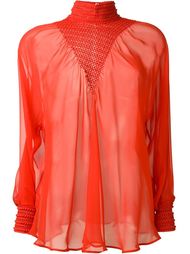 прозрачная блузка  Fendi