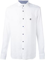 рубашка с вышитым логотипом Corneliani