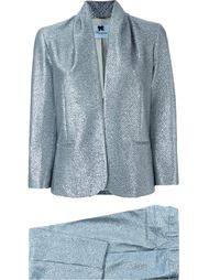 glittery cowl neck two piece evening suit Blumarine