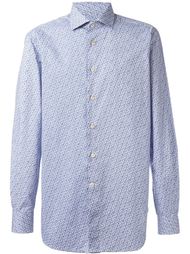 рубашка с мелким узором Kiton