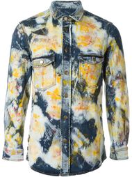 джинсовая рубашка с абстрактным принтом James Long