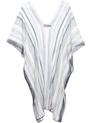 semi sheer striped kaftan Missoni
