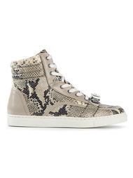 snakeskin effect hi-top sneakers Markus Lupfer