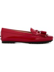 мокасины с бахромой Tod's