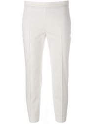 pleated slim cropped trousers Akris