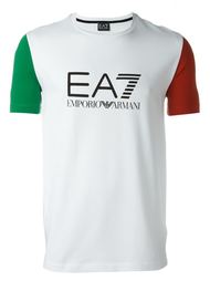 футболка колор-блок  Emporio Armani