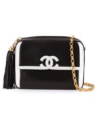 сумка через плечо  с контрастным логотипом Chanel Vintage
