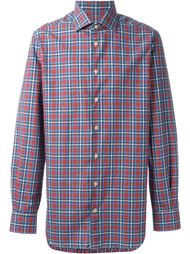 рубашка в клетку на пуговицах Kiton