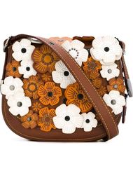сумка на плечо с цветочной аппликацией Coach