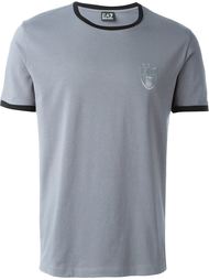 футболка с контрастной окантовкой  Ea7 Emporio Armani