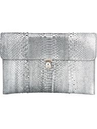 клатч с эффектом змеиной кожи  Alexander McQueen