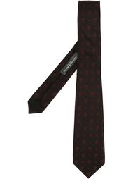 dots and skull motif tie Alexander McQueen