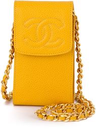 сумка с логотипом и цепочной лямкой Chanel Vintage