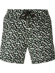 geometric print swim shorts Moncler