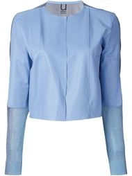 contrast back cropped jacket Aviù
