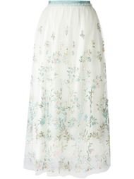 юбка с вышивкой  Red Valentino