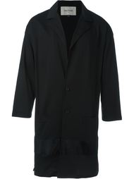 однобортное фактурное пальто Casely-Hayford