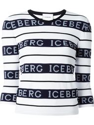 свитер с принтом логотипа Iceberg