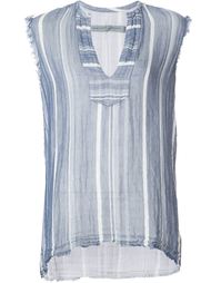 frayed striped vest Raquel Allegra