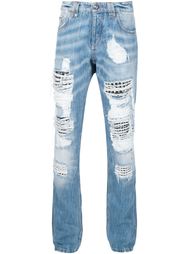 джинсы с потертой отделкой Philipp Plein
