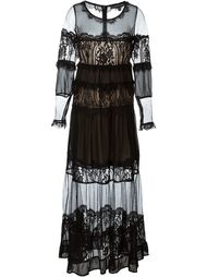 длинное платье с кружевной отделкой For Love And Lemons
