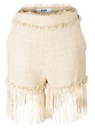 fringed shorts MSGM