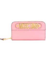 кошелек с бляшкой с логотипом Moschino