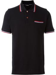 футболка-поло с контрастной окантовкой Kiton