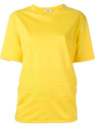 футболка с плиссировкой  Jil Sander
