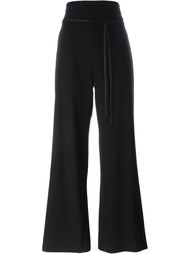 расклешенные брюки с поясом Yves Saint Laurent Vintage