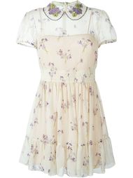 платье с цветочным принтом   Red Valentino