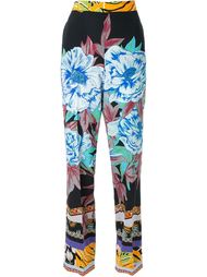 широкие брюки с цветочным принтом Etro