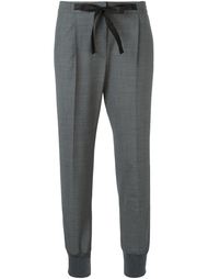 укороченные брюки с присборенными щиколотками Brunello Cucinelli