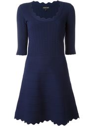 платье с волнистой отделкой  Emporio Armani