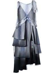 sheer ruffled mid dress Audra