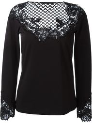 блузка с кружевными деталями Ermanno Scervino