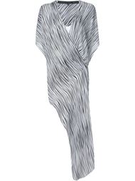 zebra print asymmetric blouse Barbara Bui