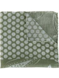 paisley polka dot print pocket square Al Duca D’Aosta 1902