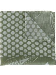 paisley polka dot print pocket square Al Duca D’Aosta 1902