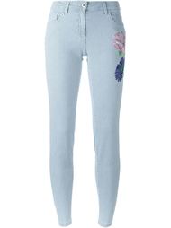 брюки с вышивкой Blumarine