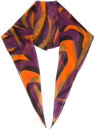 colour block print scarf  Versace