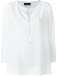 блузка с контрастной окантовкой Piazza Sempione