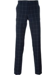 брюки в клетку Paul Smith London