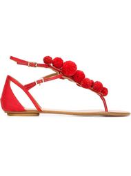сандалии 'Pompom' Aquazzura