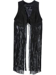 fringed vest Plein Sud