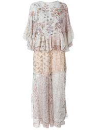 расклешенное платье с цветочным принтом Etro